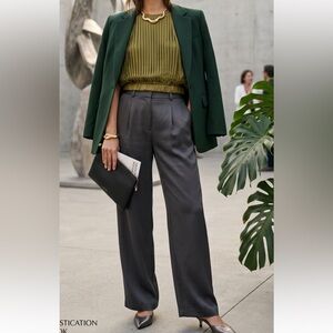 Bailey 44 Olive Pleated Blouse